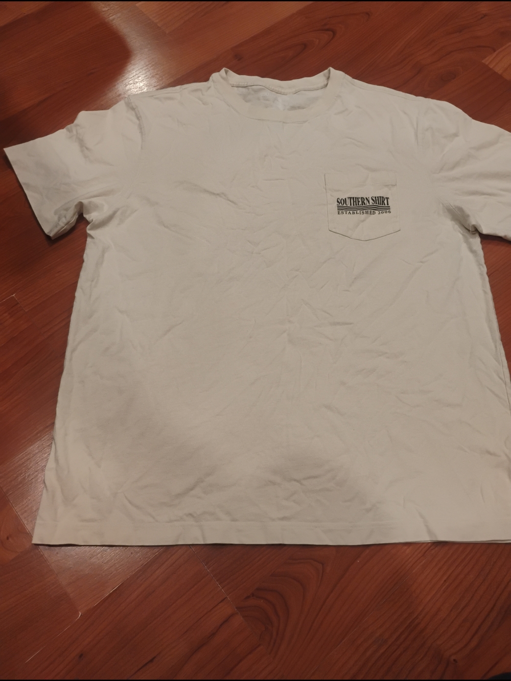 Men's White Pocket Tee